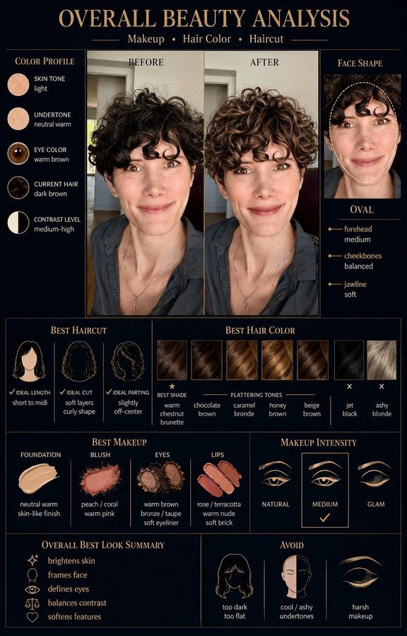 Exemplu generat cu promptul Overall Beauty Analysis
